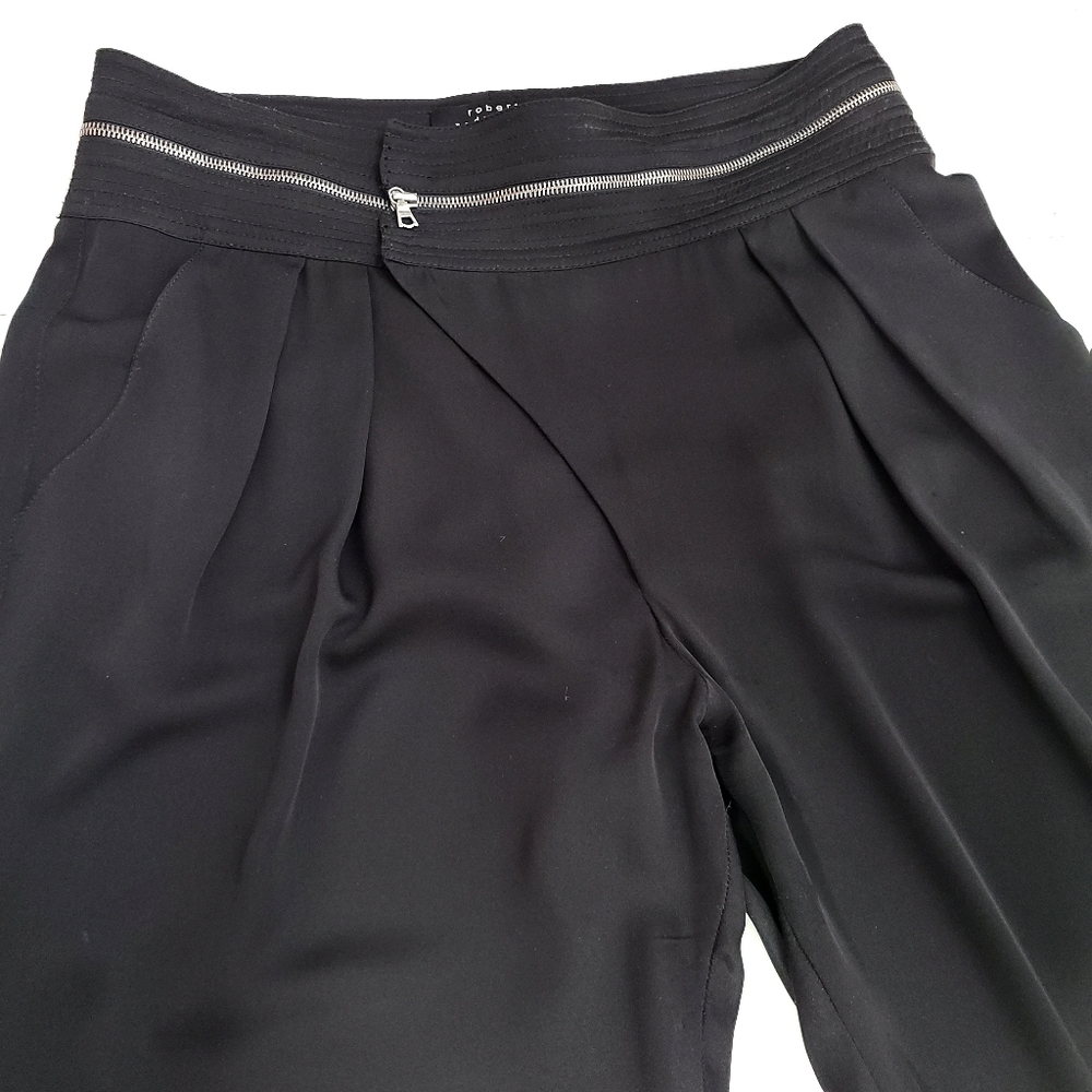 Robert Rodriguez Black High Waist Crop Trouser